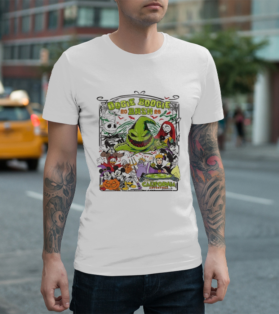Oogie Boogie Bash 2026 Disney California Adventure Halloween Characters T-Shirt