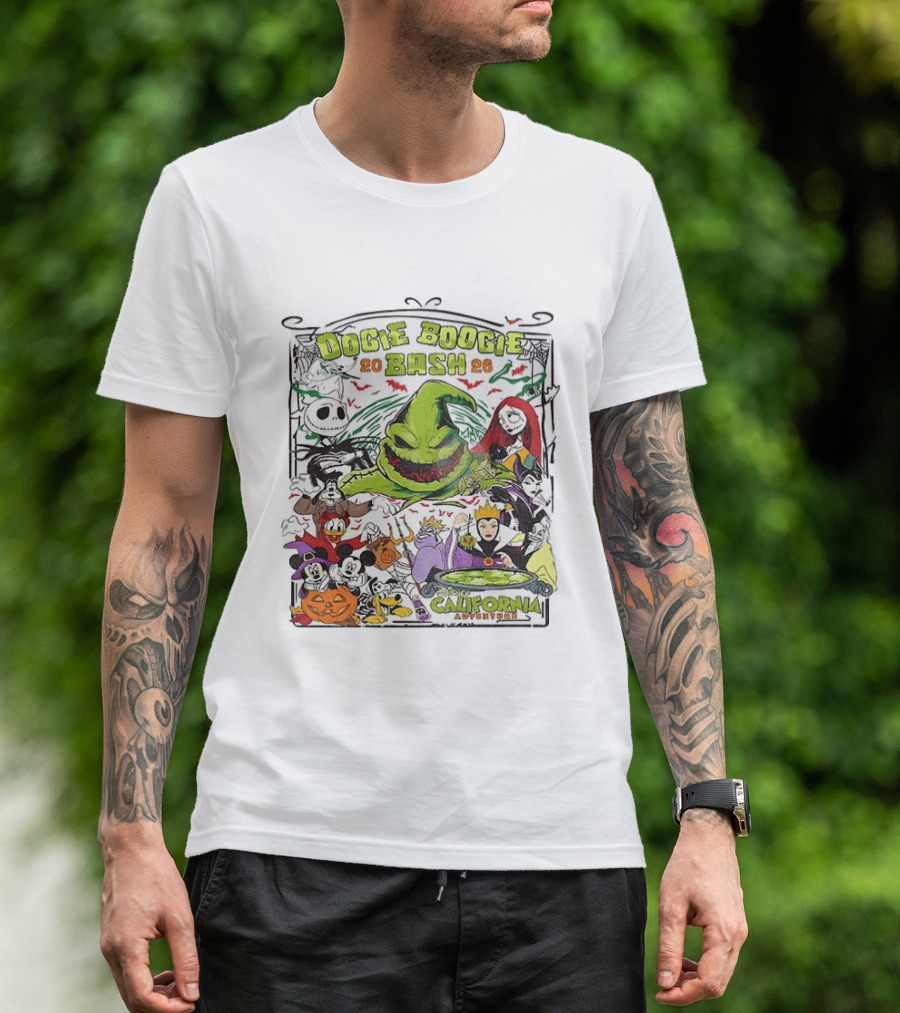 Oogie Boogie Bash 2026 Disney California Adventure Halloween Characters T-Shirt