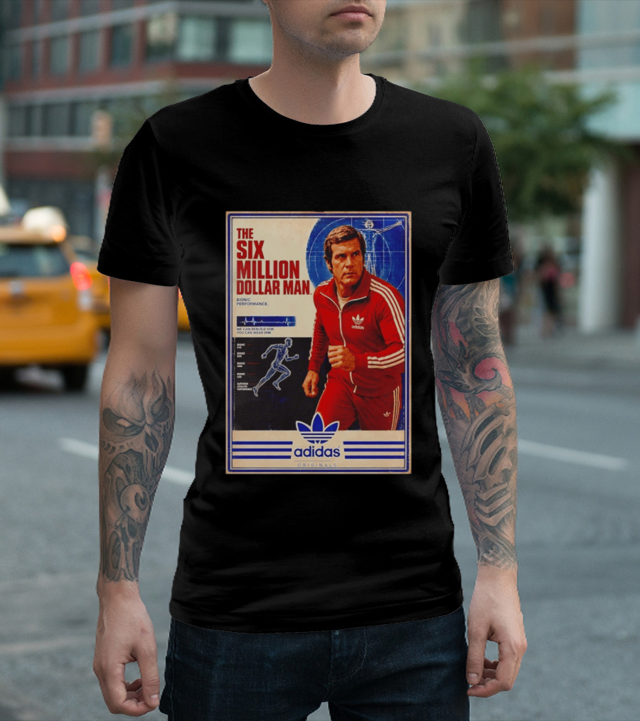 The Six Million Dollar Man Adidas Bionic Performance Originals T-Shirt