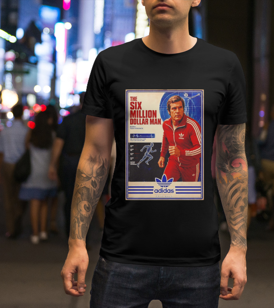 The Six Million Dollar Man Adidas Bionic Performance Originals T-Shirt