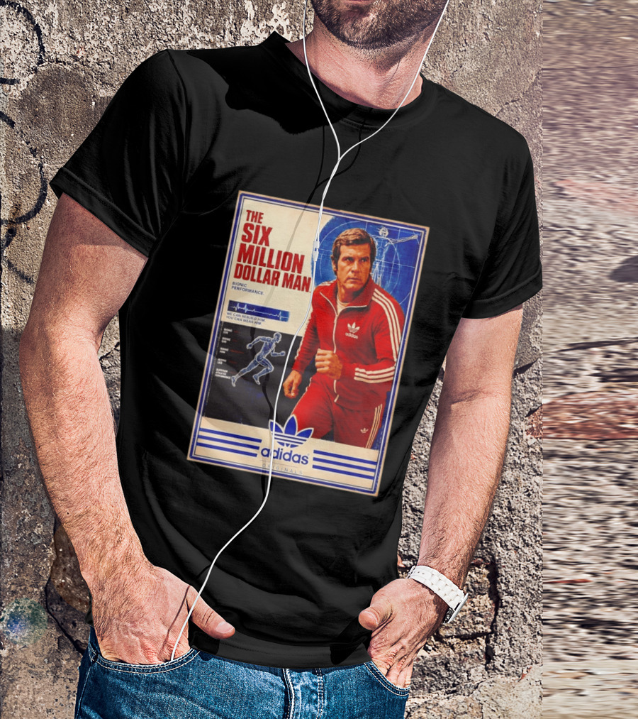 The Six Million Dollar Man Adidas Bionic Performance Originals T-Shirt