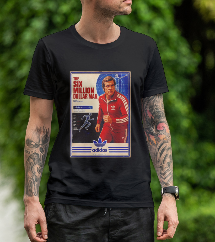 The Six Million Dollar Man Adidas Bionic Performance Originals T-Shirt