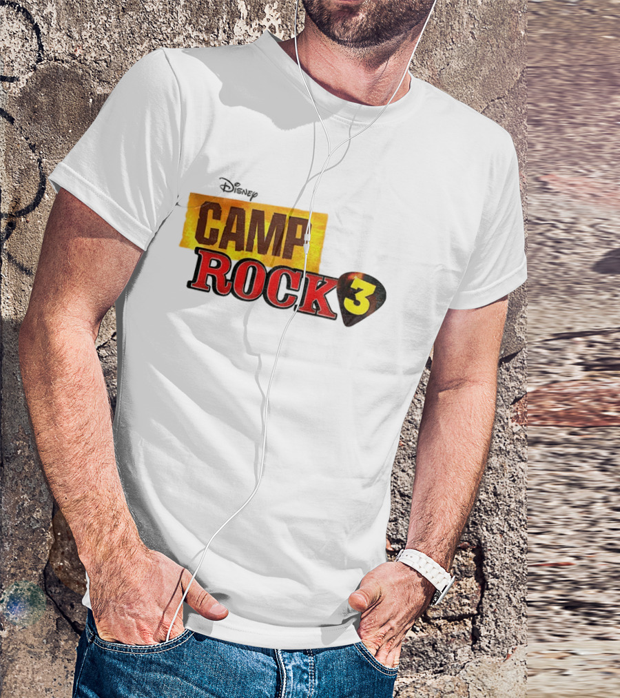 Disney Camp Rock 3 Logo And Guitar Pick T-Shirt