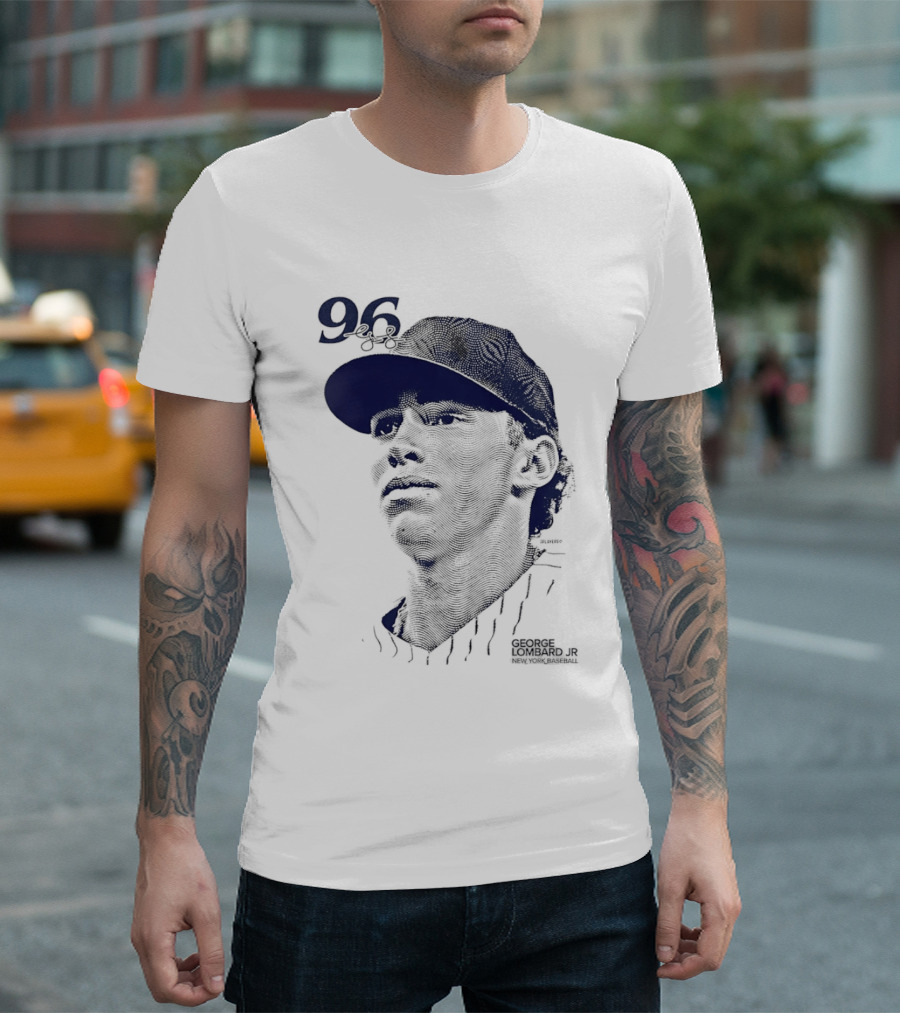 George Lombard Jr. 96 New York Yankees Baseball Lineage Series T-Shirt