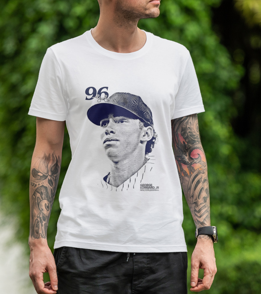 George Lombard Jr. 96 New York Yankees Baseball Lineage Series T-Shirt
