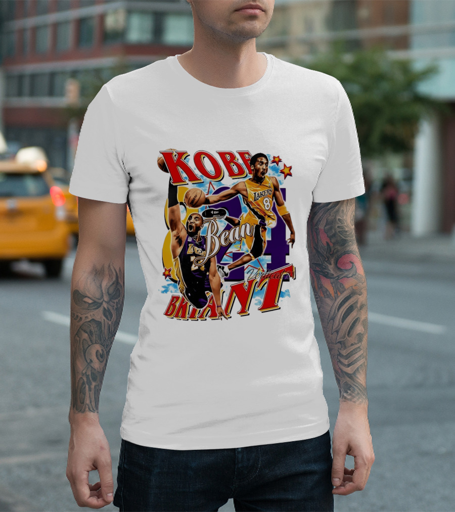 Kobe Bryant Bean Los Angeles Lakers 24 Dedication T-Shirt