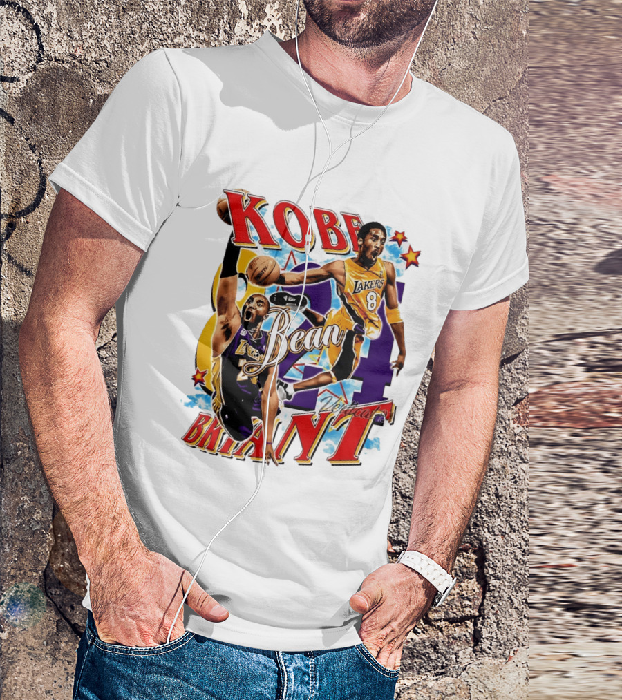 Kobe Bryant Bean Los Angeles Lakers 24 Dedication T-Shirt