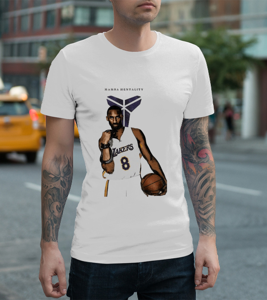 Kobe Bryant Mamba Mentality Los Angeles Lakers 8 Basketball Player T-Shirt