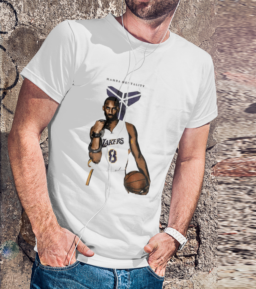 Kobe Bryant Mamba Mentality Los Angeles Lakers 8 Basketball Player T-Shirt