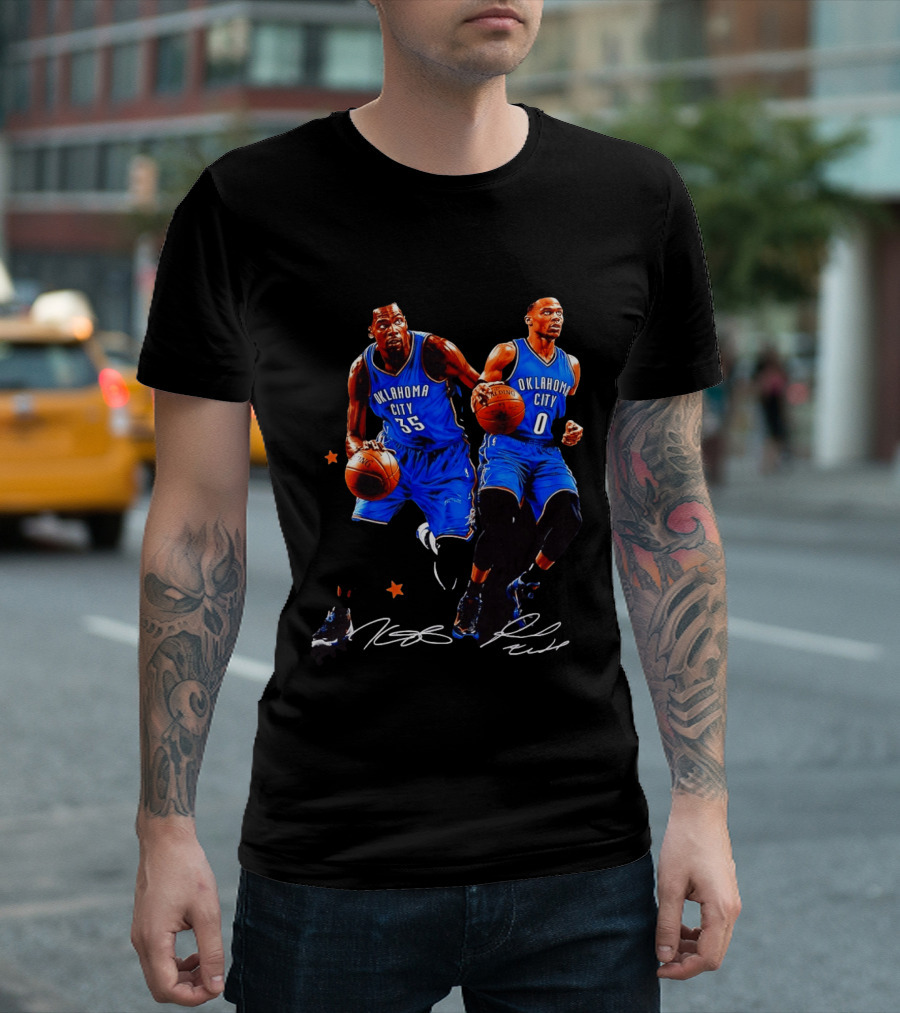 Russell Westbrook Kevin Durant Oklahoma City Thunder NBA 35 0 T-Shirt