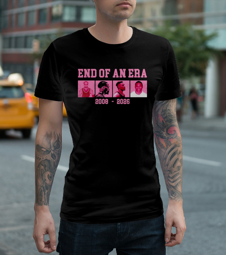 Russell Westbrook End Of An Era 2008 2026 Basketball Legends T-Shirt