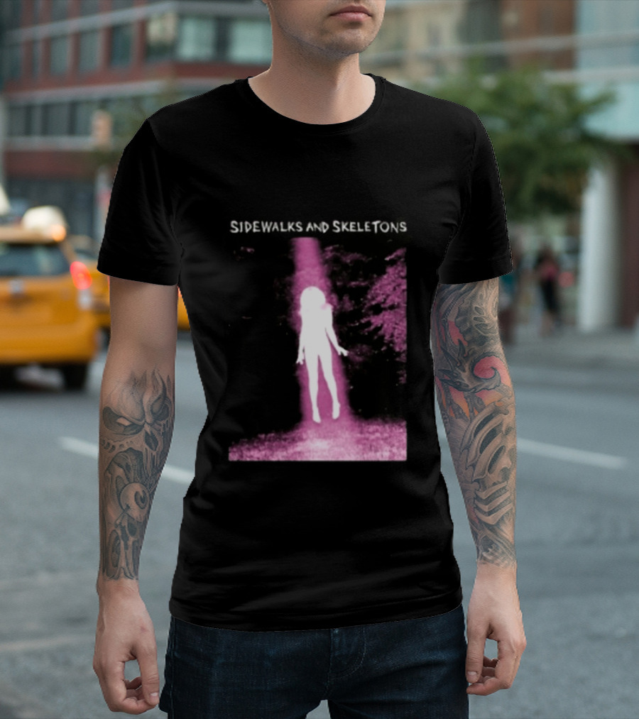 Sidewalks And Skeletons Ethereal Gothic Aesthetic Phantom Scene T-Shirt