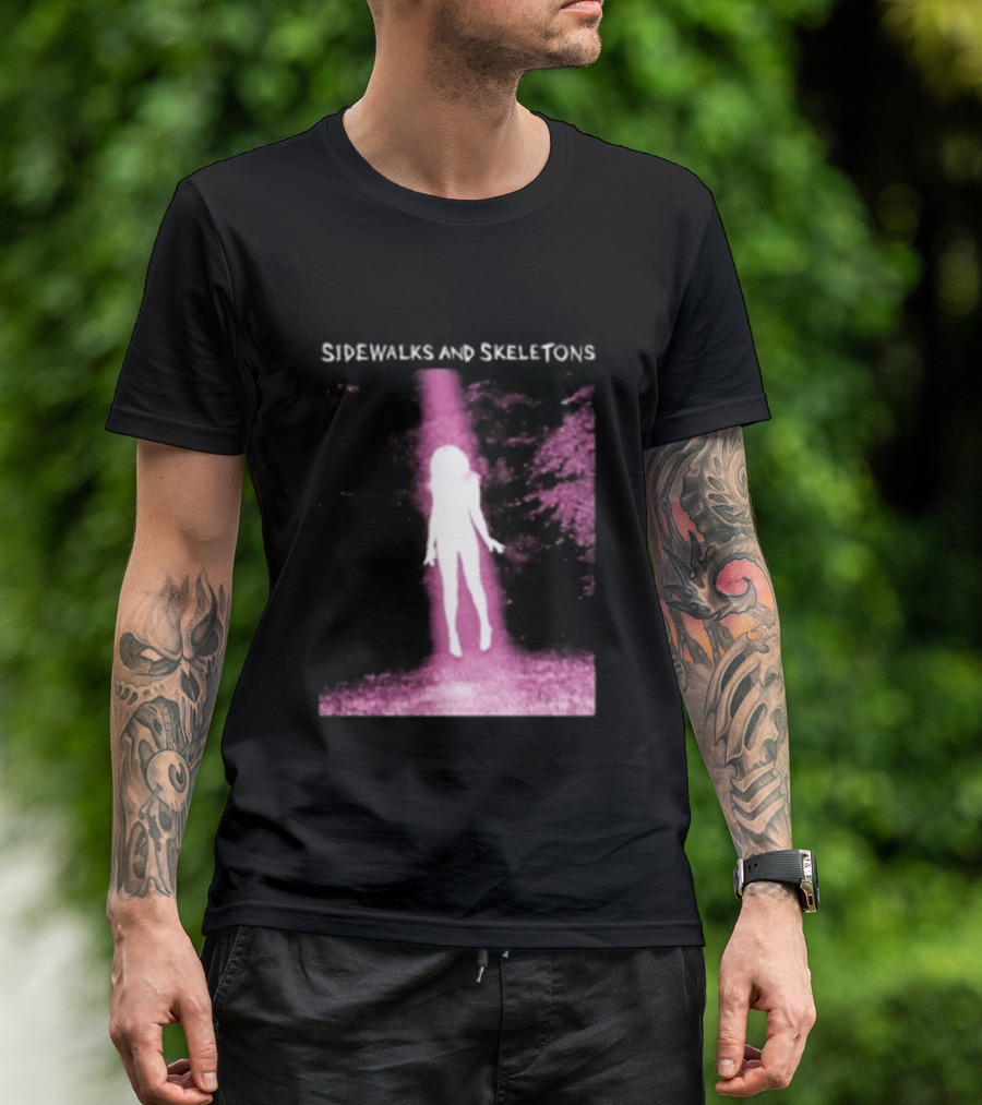 Sidewalks And Skeletons Ethereal Gothic Aesthetic Phantom Scene T-Shirt