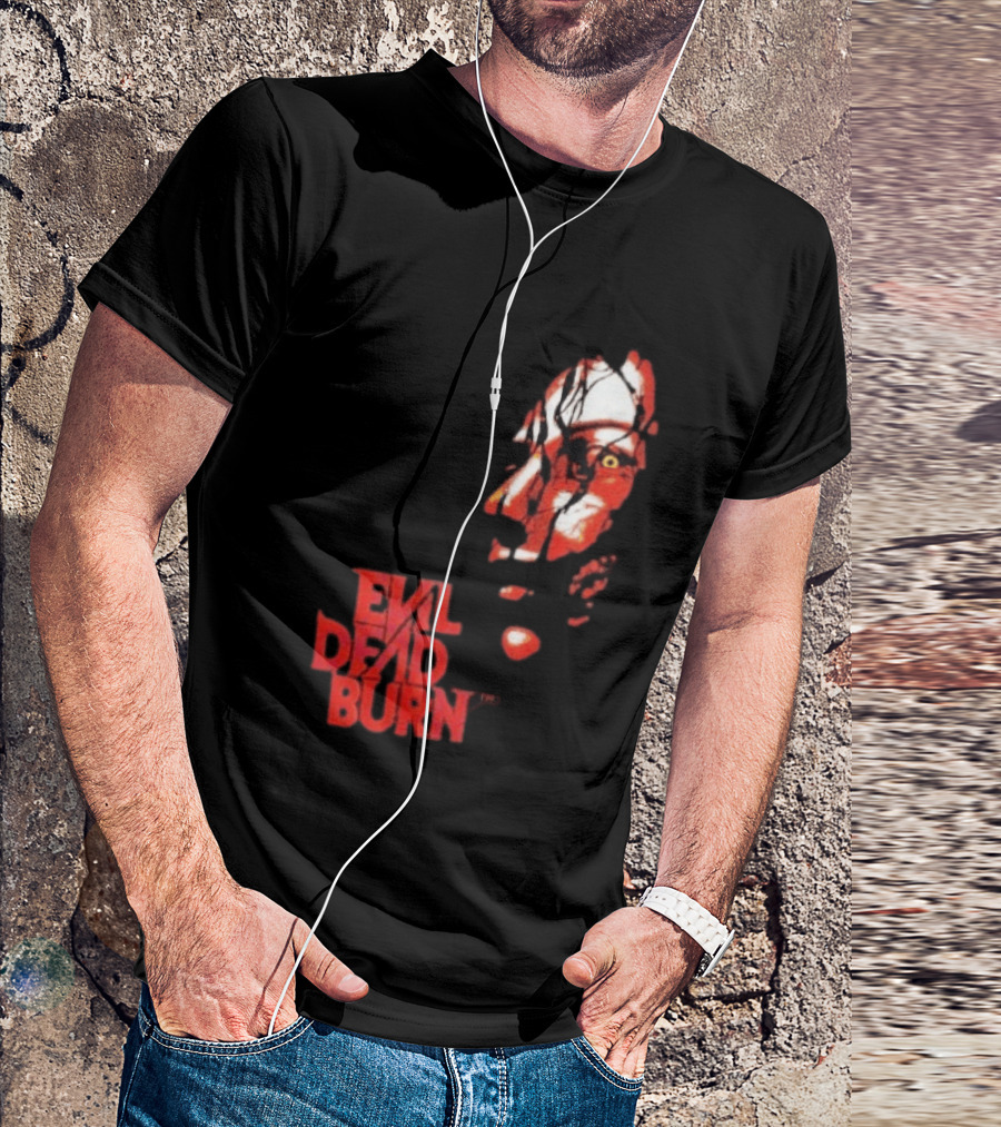 Halloween Horror Nights 2026 Evil Dead Burn Face Red T-Shirt