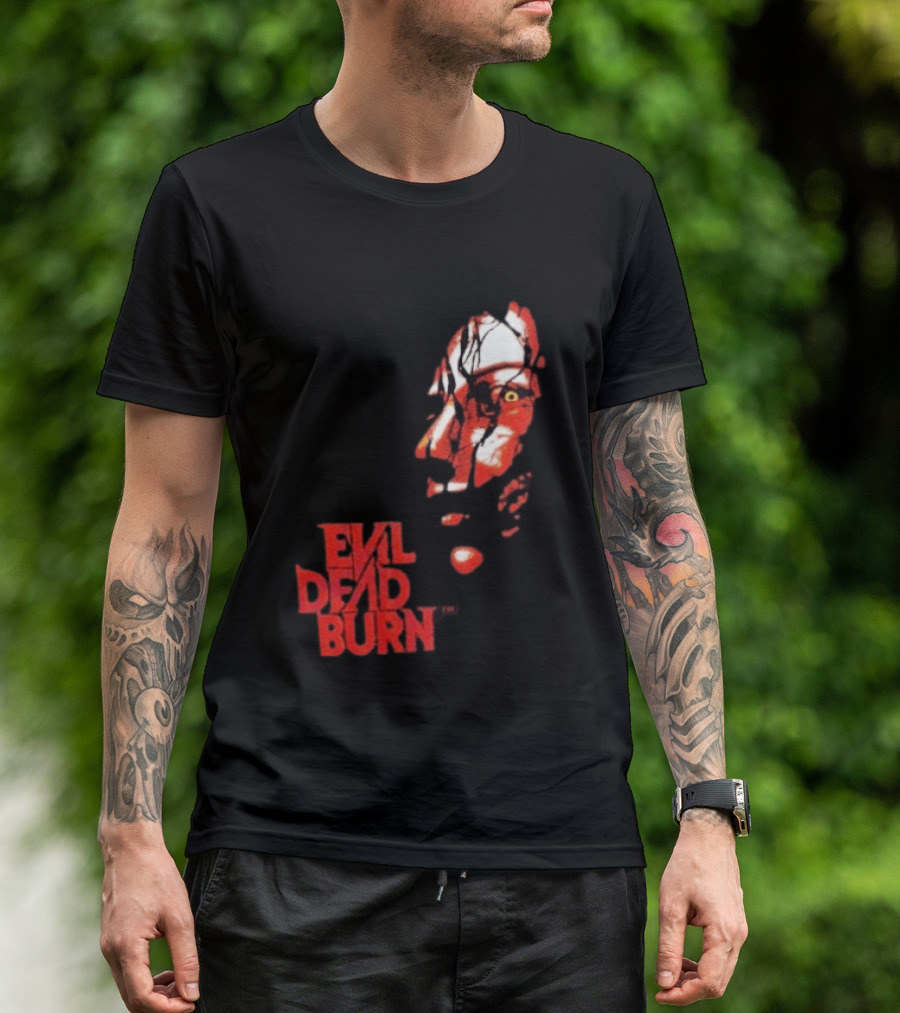 Halloween Horror Nights 2026 Evil Dead Burn Face Red T-Shirt