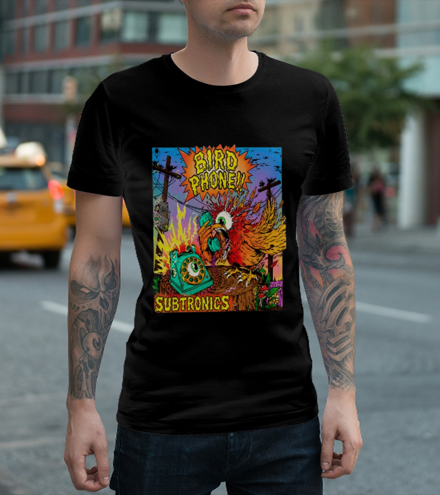SUBTRONICS Bird Phone 2026 Friday Explosion T-Shirt