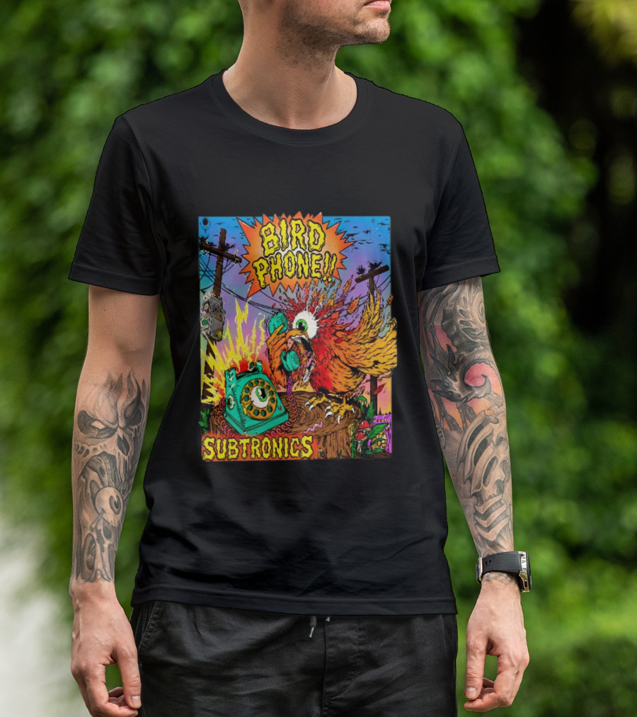 SUBTRONICS Bird Phone 2026 Friday Explosion T-Shirt