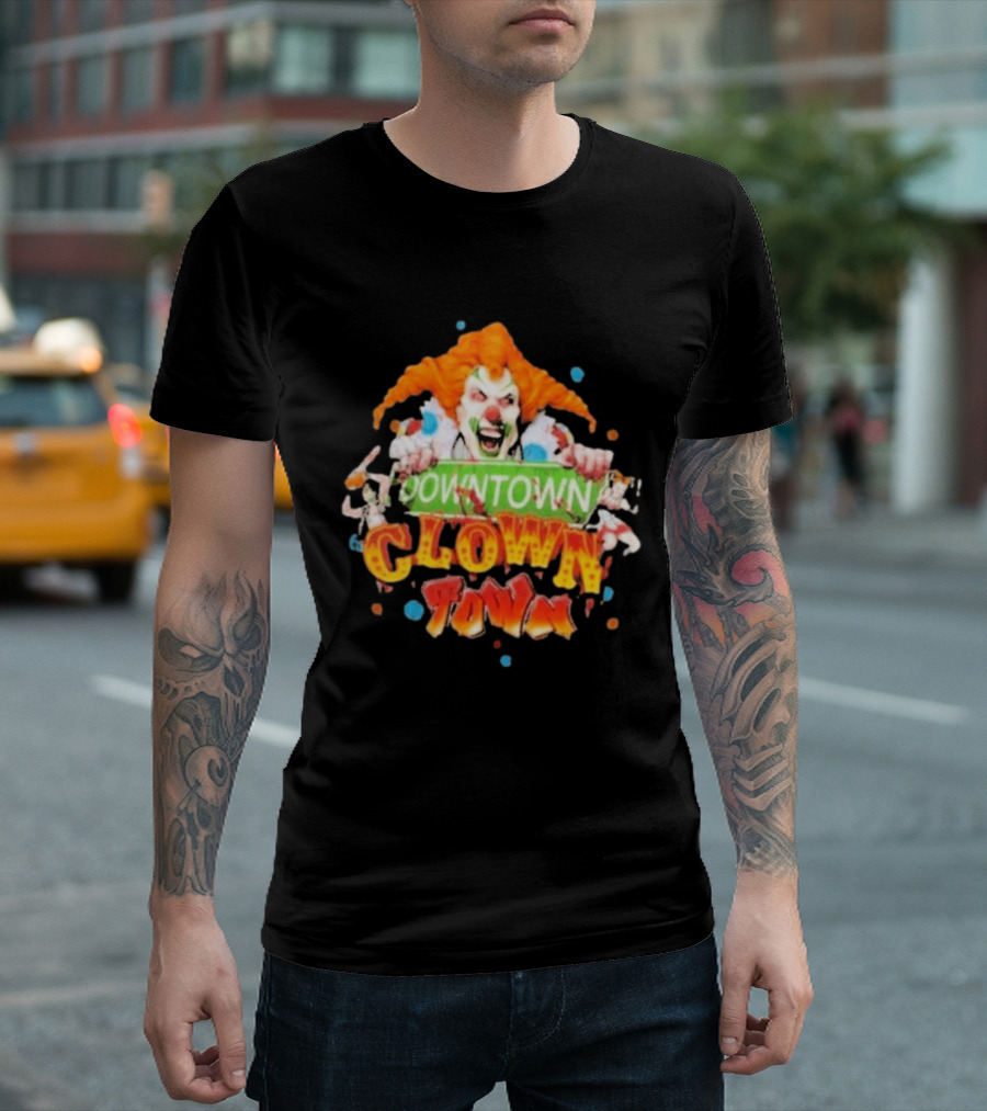 Halloween Horror Nights Downtown Clown Town Creepy Carnival Clown T-Shirt