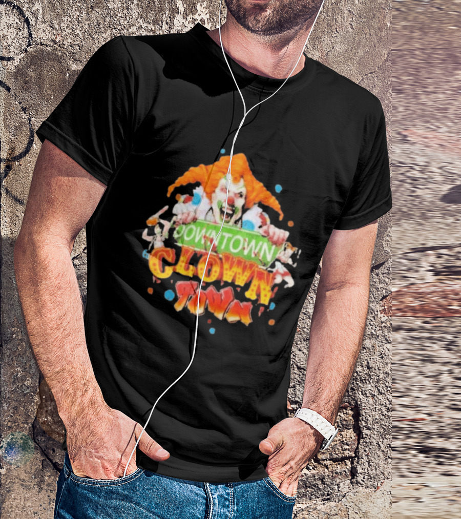 Halloween Horror Nights Downtown Clown Town Creepy Carnival Clown T-Shirt