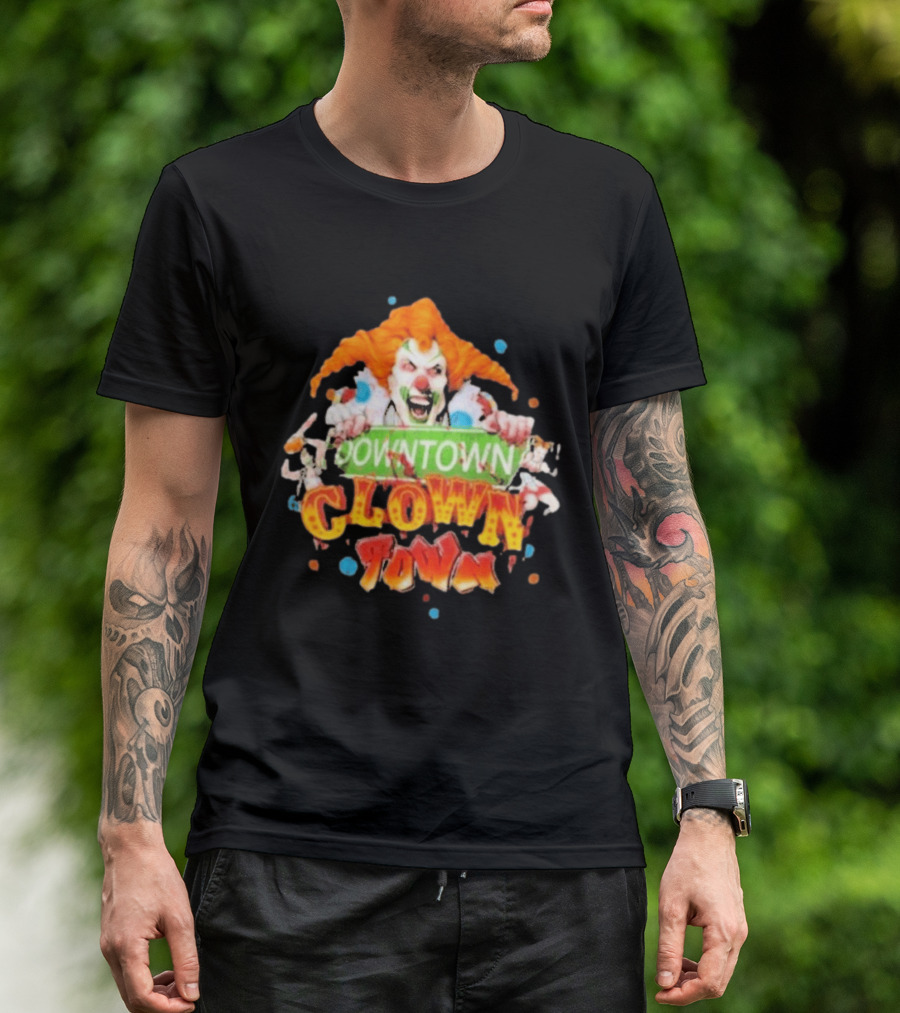 Halloween Horror Nights Downtown Clown Town Creepy Carnival Clown T-Shirt