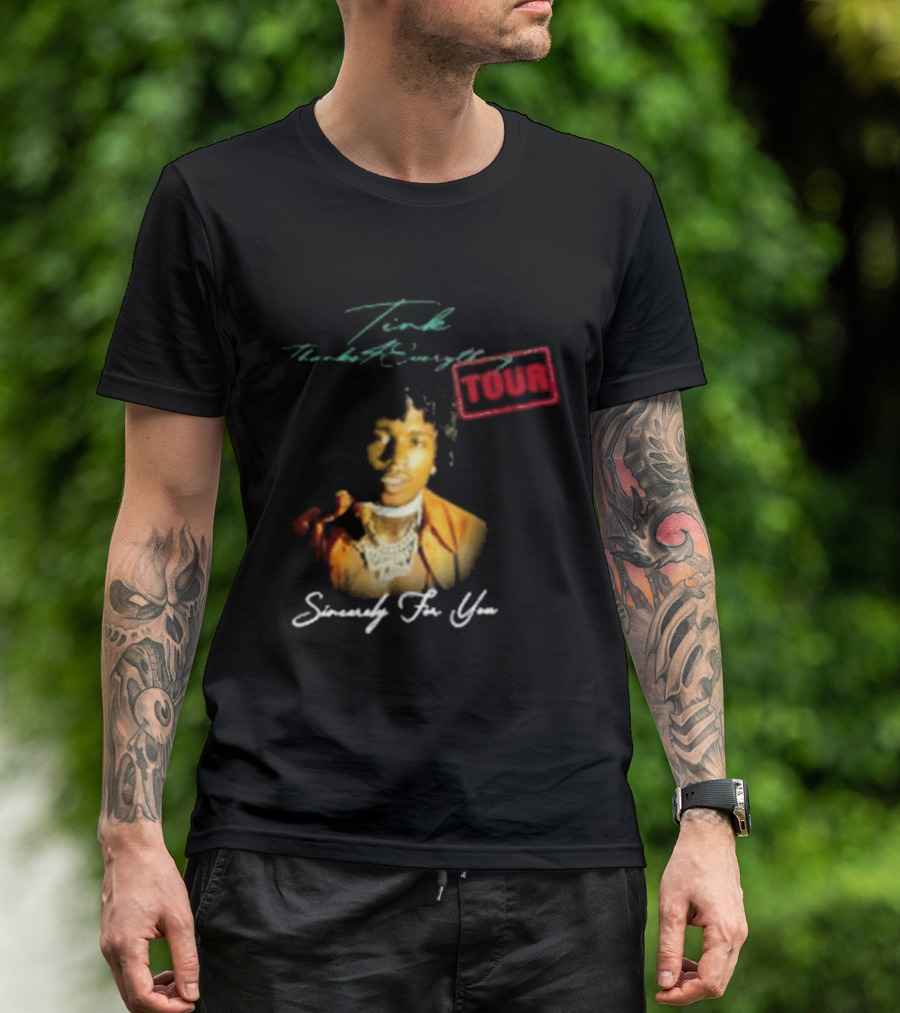 Que Jacquees Thanks 4 Everything Tour Signed You 5000 T-Shirt