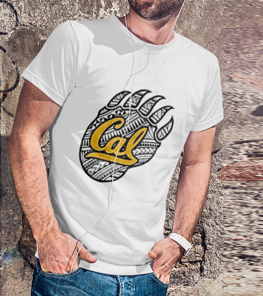 Cal Bears Football From The Bay To The Islands Bear Claw T-Shirt