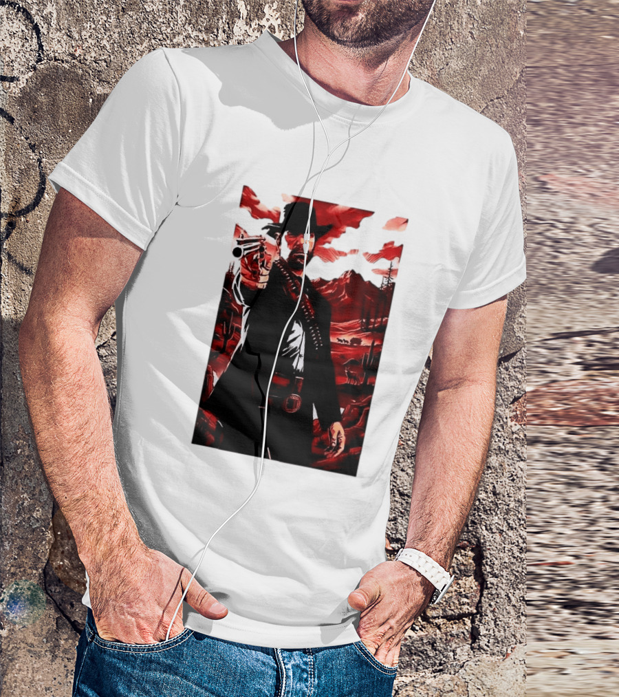 Red Dead Redemption 2 Cowboy Illustration Best Game Ever Made T-Shirt