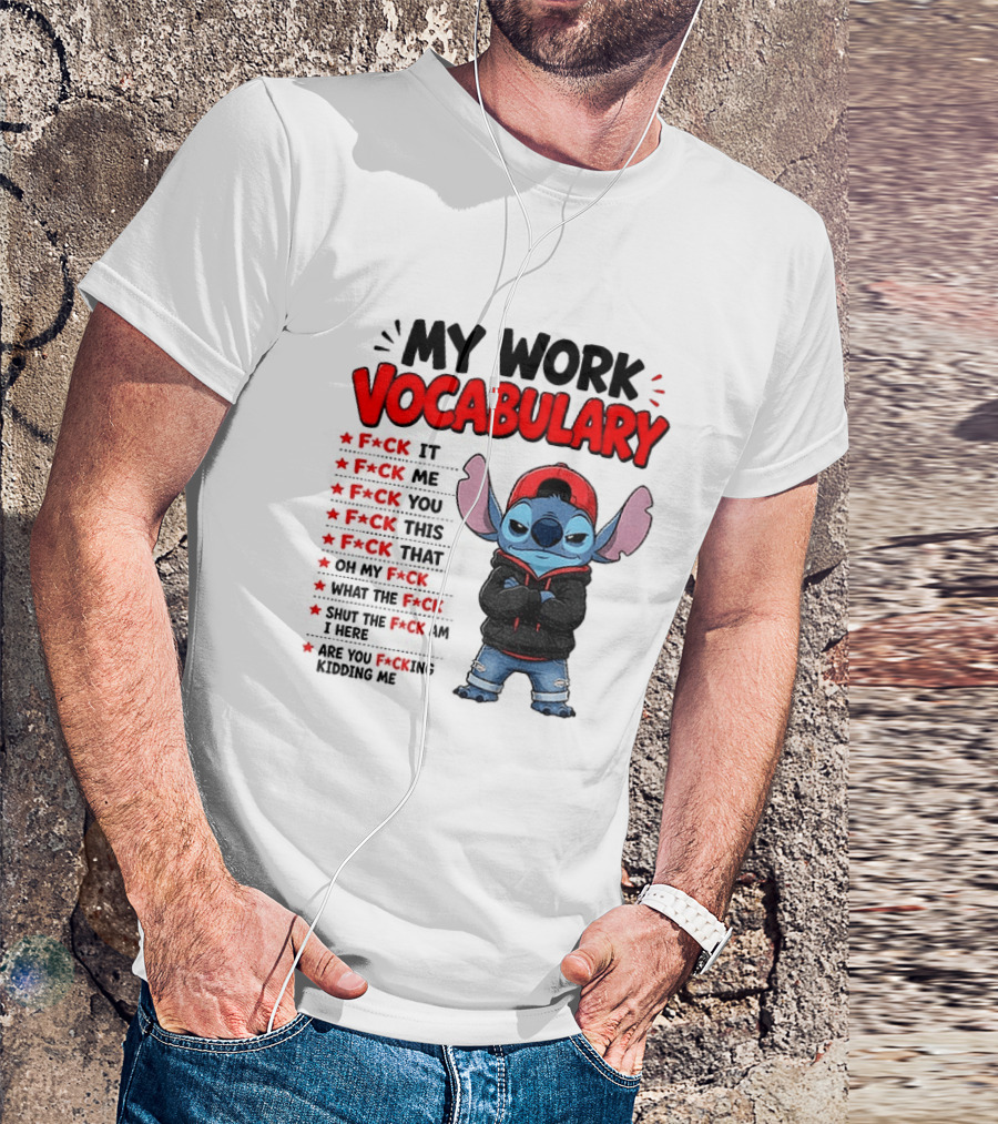Stitch My Work Vocabulary F*ck It You This That Are You Kidding Me T-Shirt