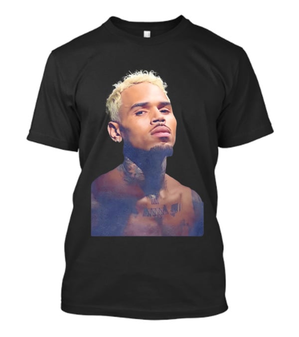 Chris Brown Blond Hair Tattoo T-Shirt