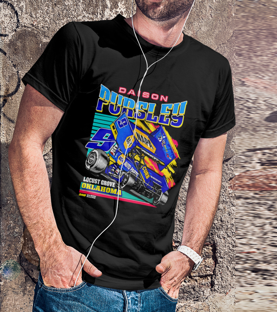 Daison Pursley Locust Grove Oklahoma Sprint Car Racing 9 Team T-Shirt