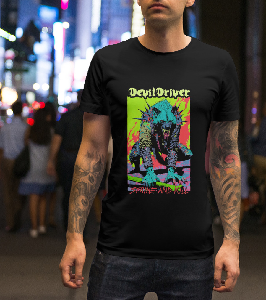 DevilDriver Strive And Kill Bone Hyena T-Shirt