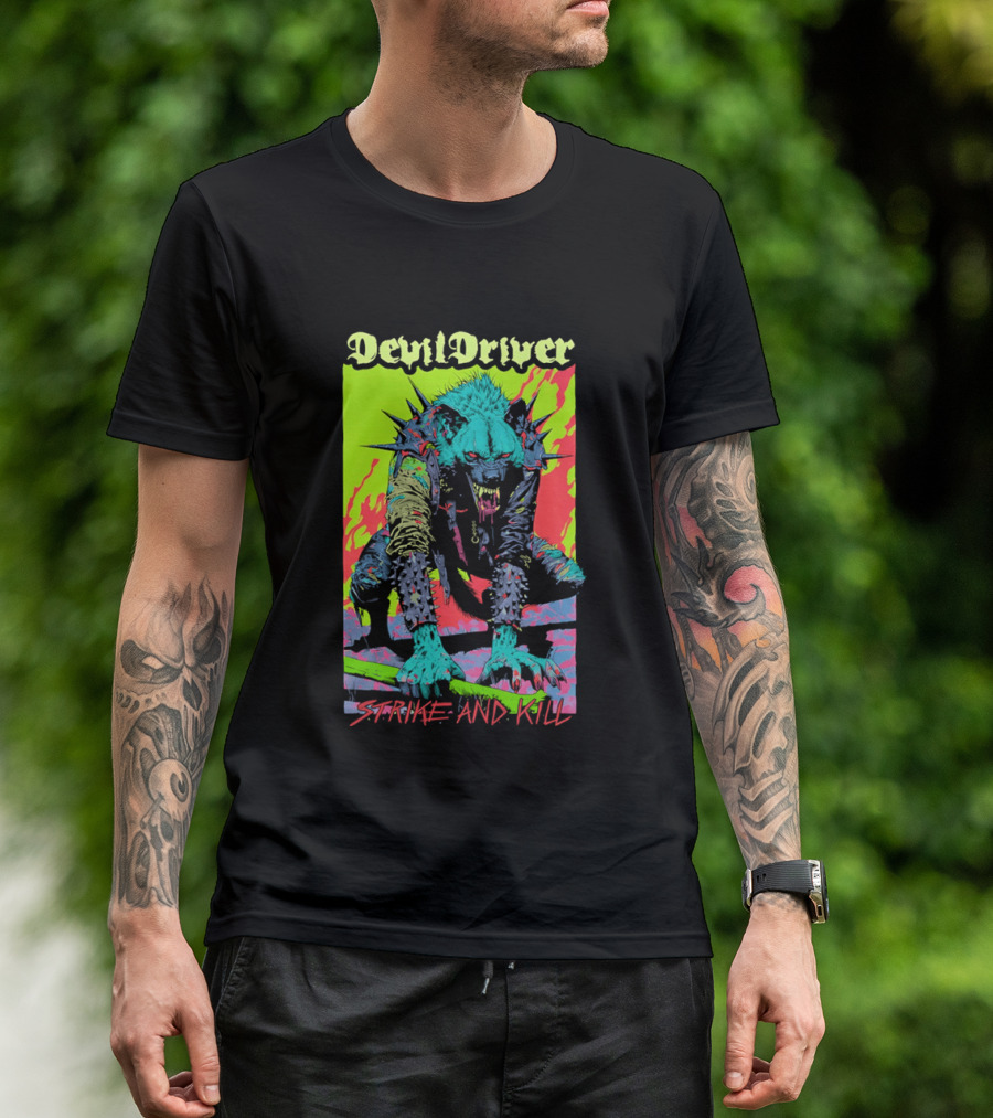 DevilDriver Strive And Kill Bone Hyena T-Shirt