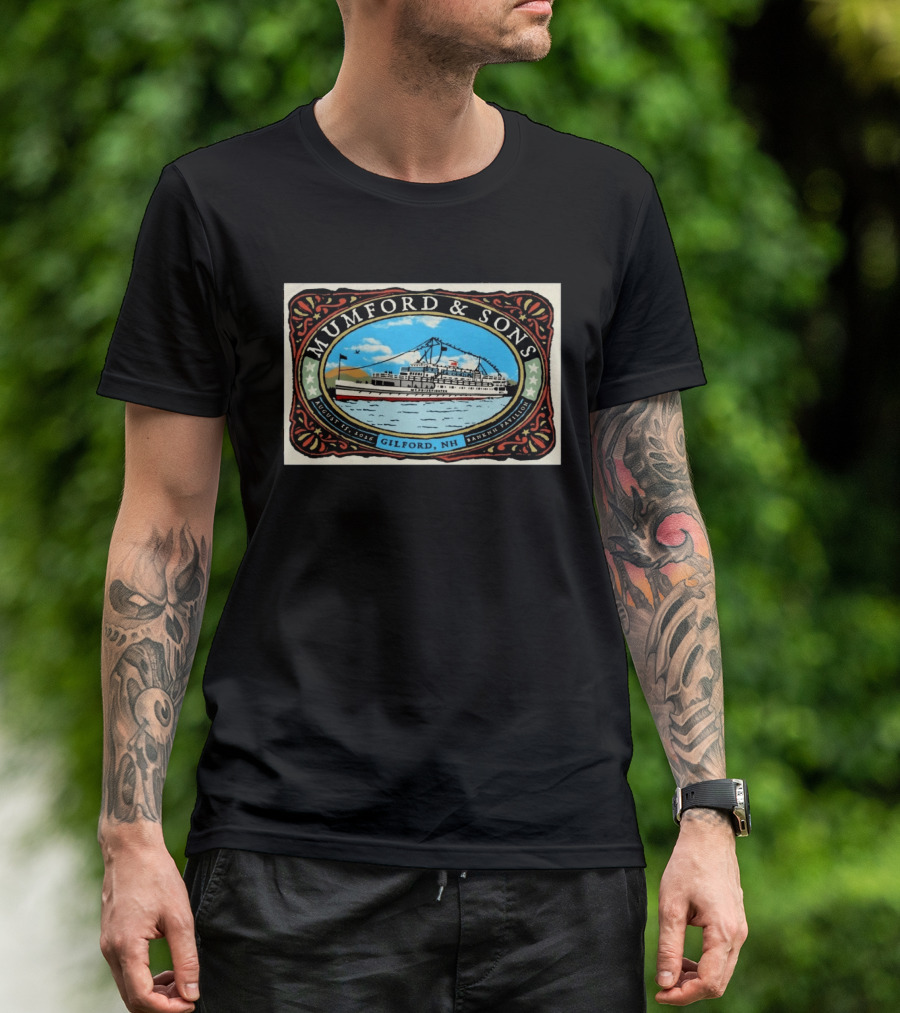 Mumford & Sons BankNH Pavilion Gilford NH August 15 2026 With Steamboat T-Shirt