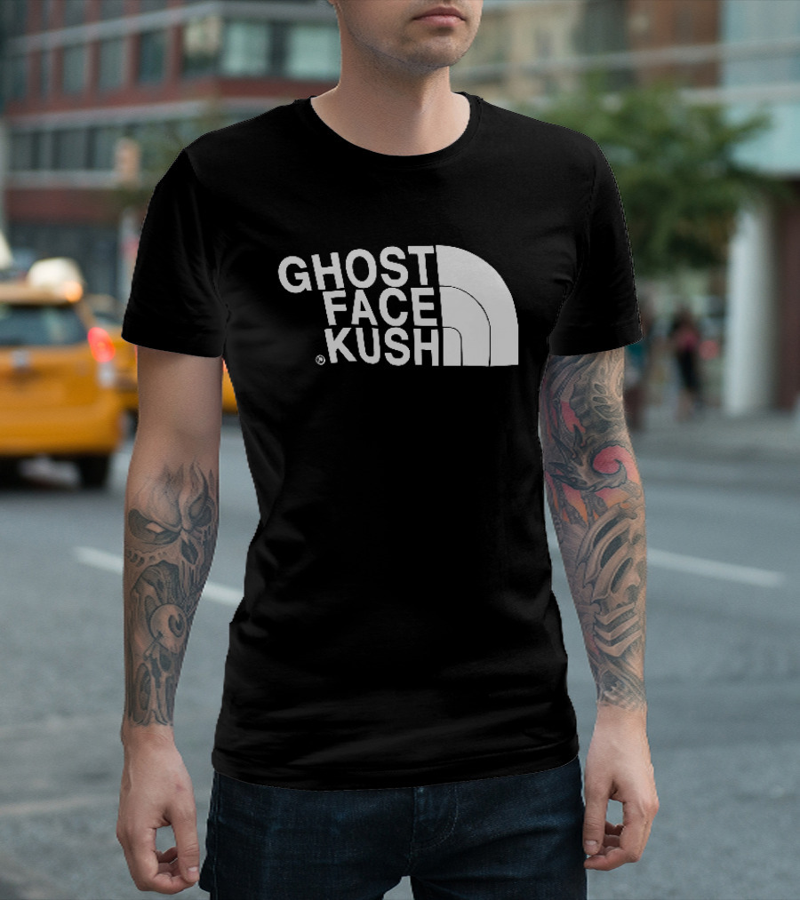 Ghost Face Kush North Face T-Shirt