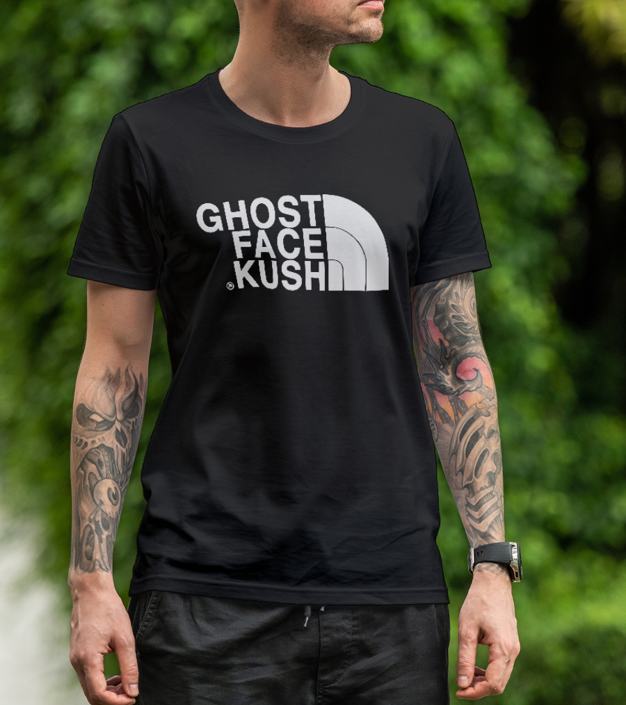 Ghost Face Kush North Face T-Shirt