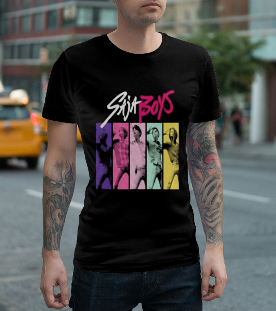 Saja Boys Kpop Demon Hunters World Tour Colorful T-Shirt