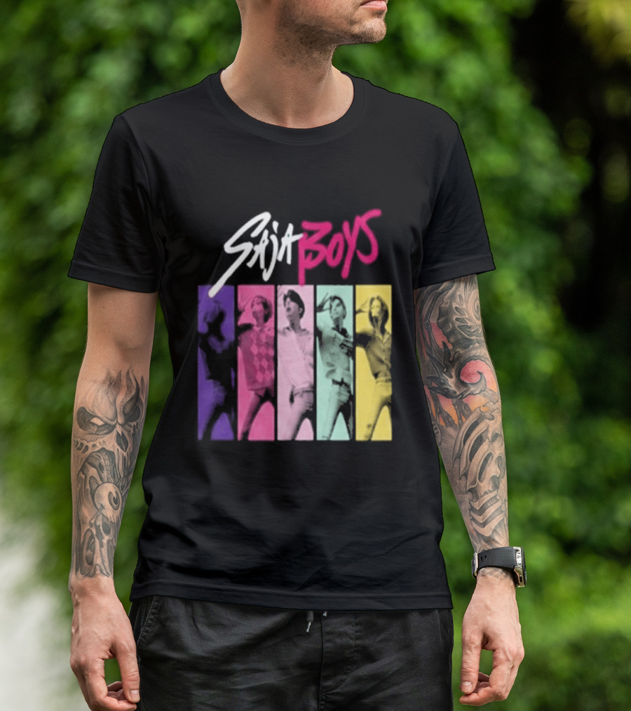 Saja Boys Kpop Demon Hunters World Tour Colorful T-Shirt