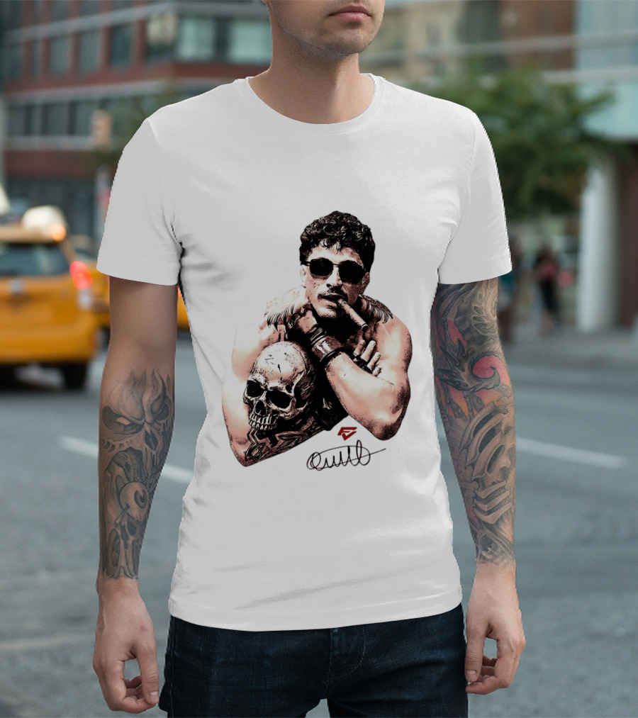 Smokilld Smokebreak Skull Tattoo Sunglasses Cigar T-Shirt