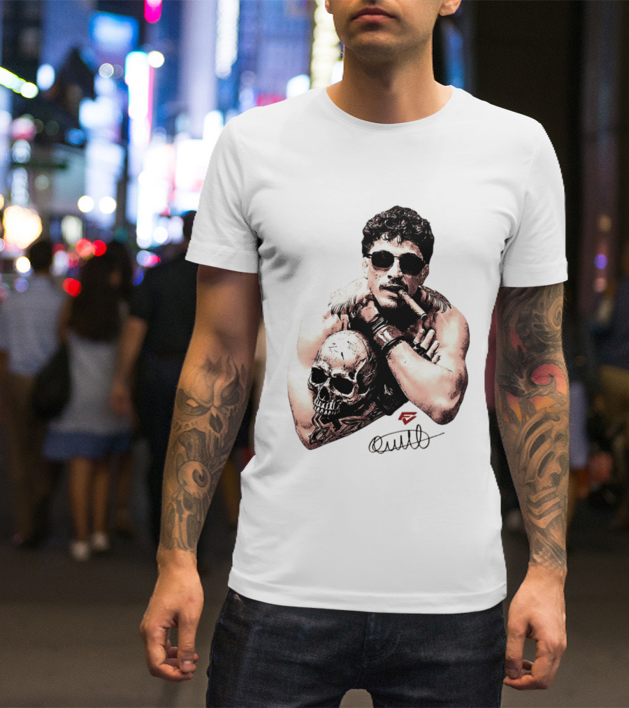 Smokilld Smokebreak Skull Tattoo Sunglasses Cigar T-Shirt