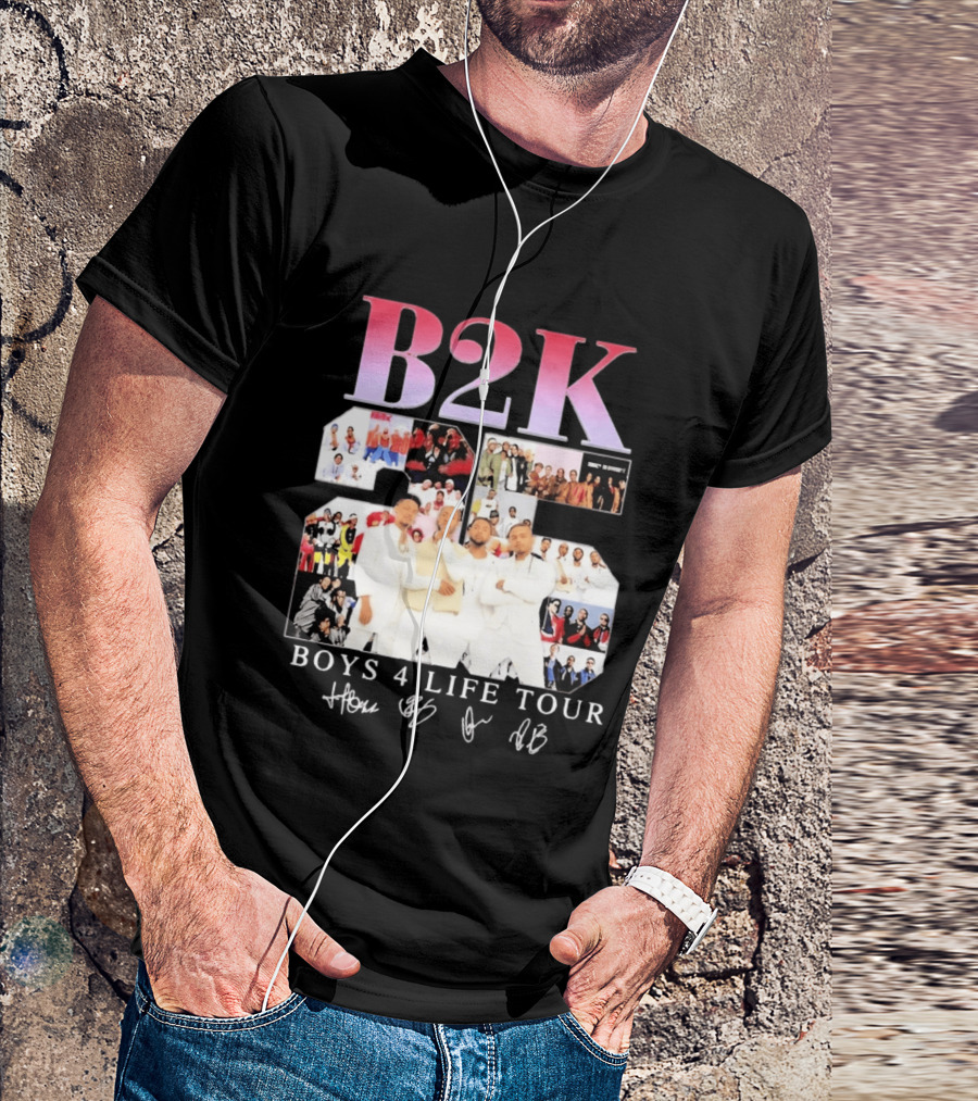 B2K 25th Anniversary Boys 4 Life Tour Signatures R&B Band T-Shirt
