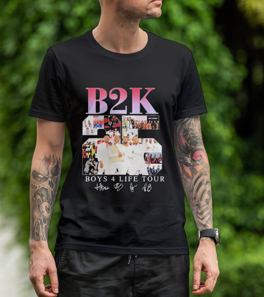 B2K 25th Anniversary Boys 4 Life Tour Signatures R&B Band T-Shirt