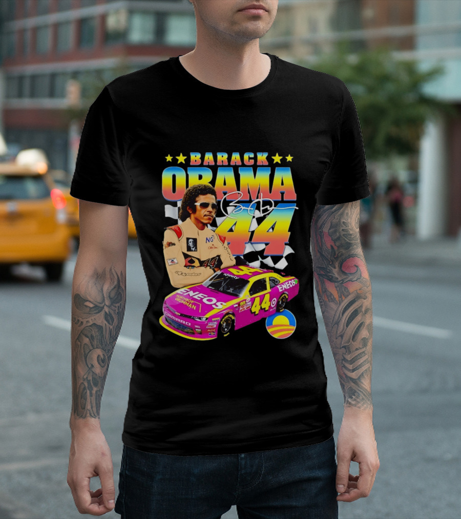 Barack Obama Racing 44 ENEOS NASCAR T-Shirt