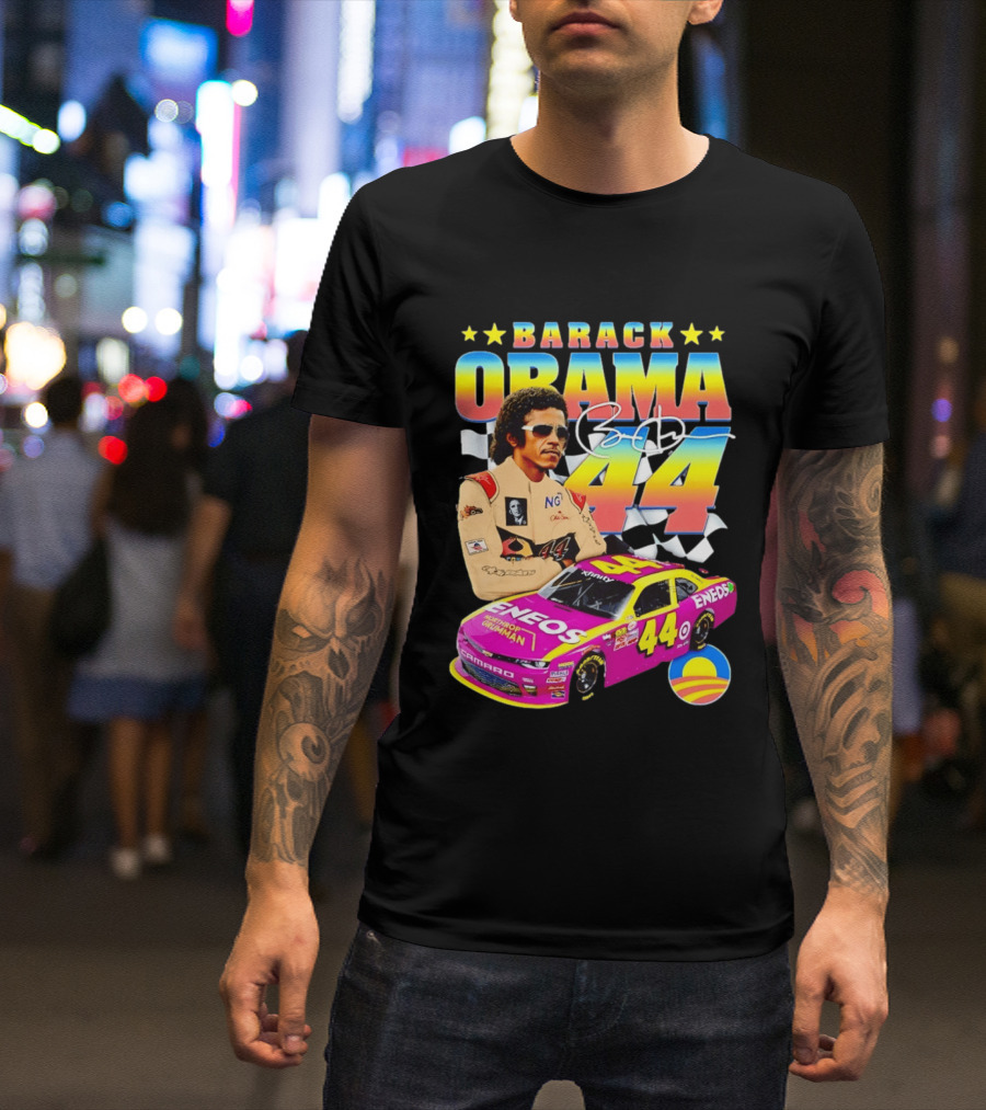 Barack Obama Racing 44 ENEOS NASCAR T-Shirt