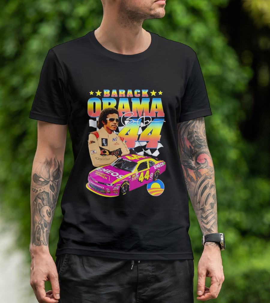 Barack Obama Racing 44 ENEOS NASCAR T-Shirt