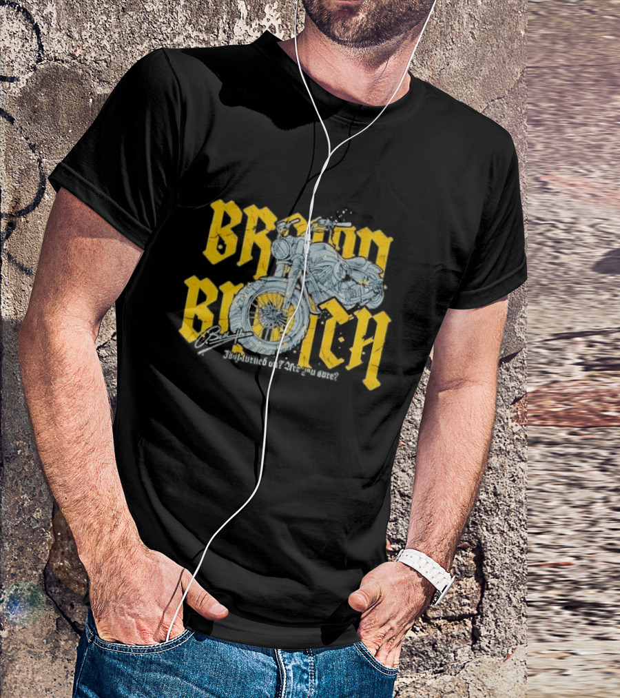 Broom Broom Is It Turned On Are You Sure Grey Motorcycle Distressed T-Shirt