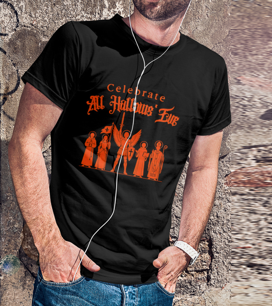 Celebrate All Hallows' Eve Catholic Saints Michael Joan Of Arc T-Shirt