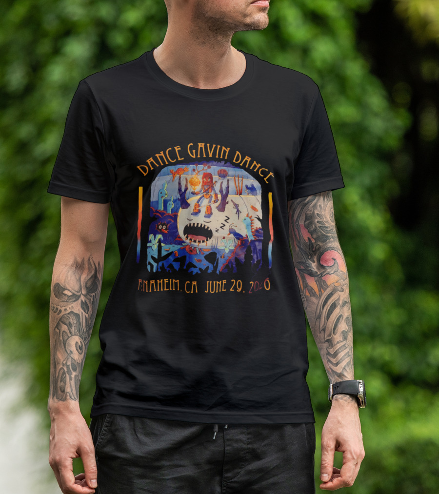 Dance Gavin Dance Anaheim CA June 29 2026 Surreal Underwater Adventure T-Shirt
