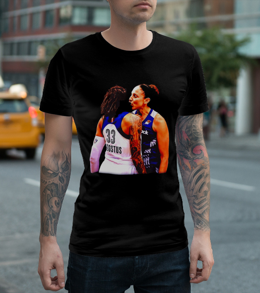 WNBA Diana Taurasi And Seimone Augustus Iconic Encounter Basketball Moment T-Shirt