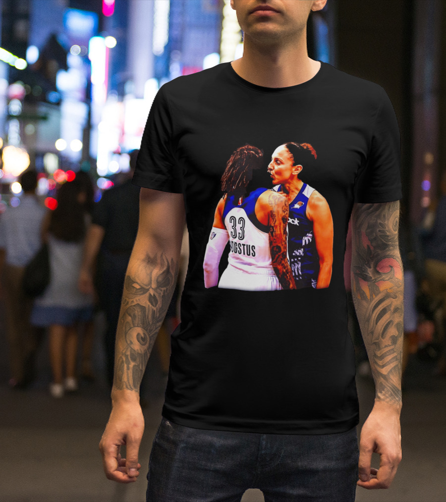 WNBA Diana Taurasi And Seimone Augustus Iconic Encounter Basketball Moment T-Shirt