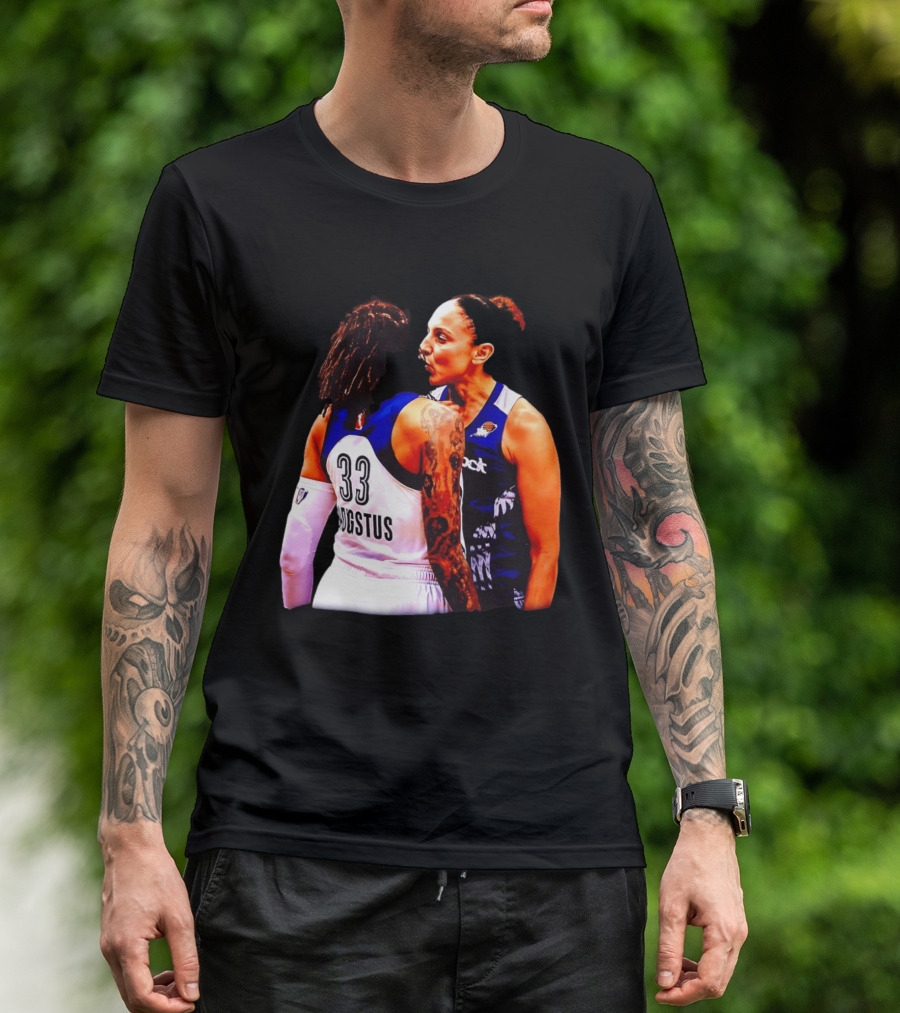 WNBA Diana Taurasi And Seimone Augustus Iconic Encounter Basketball Moment T-Shirt